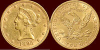 10 Dollars USA - REPUBLIC - 1893, Philadelphia -
