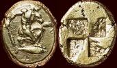 EL 1/6 Stater MYSIA, KYZIKOS - or hekte, circa 500-450 BC -