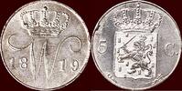 Koninkrijk der Nederlanden 5 Cents NEDERLAND (NETHERLANDS, KINGDOM) - WILLEM I, 1815-1840 - 1819, Utrecht -
