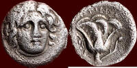 AR Hemidrachm CARIAN ISLANDS, RHODOS - ARISTOBIOS, magistrate - circa 275-250 BC -