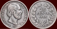 Koninkrijk der Nederlanden 25 Cents 1850 NEDERLAND (NETHERLANDS, KINGDOM... 725,00 EUR  + 16,00 EUR frais d'envoi