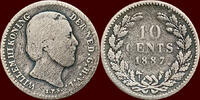 Koninkrijk der Nederlanden 10 Cents 1887 NEDERLAND (NETHERLANDS, KINGDOM... 8,00 EUR  + 9,50 EUR frais d'envoi