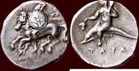 AR Stater CALABRIA, TARAS (TARENTUM) - or didrachme, circa 280-272 BC -