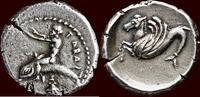 CALABRIA, TARAS (TARENTUM) - AR Nomos or tridrachm, circa 480-460 BC -