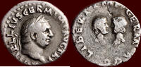 Roman Empire AR Denarius VITELLIUS & HIS CHILDREN - . Rome -