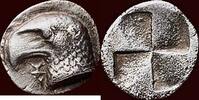 AR Hemiobol AEOLIS, KYME - circa 480-450 BC -