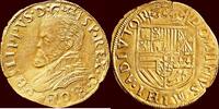 Gouden reaal NOORDELIJKE NEDERLANDEN (NETHERLANDS) - GRAAFSCHAP HOLLAND - PHILIPS II, 1555-1581 - ½ z.j. , Dordrecht -