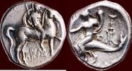 AR Stater CALABRIA, TARAS (TARENTUM) - HERAKLETOS, magistrate - or didrachme, circa 272-240 BC -