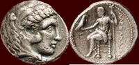 AR Tetradrachm KINGDOM OF MACEDONIA - ALEXANDER III THE GREAT, 336-323 BC - PHOENICIA - Ake, year 11, 305-304 BC -