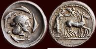 AR Tetradrachm SICILIA (SICILY), SYRACUSE - DEINOMENIDS - HIERON I, CA.478-467/466 - circa 475-470 BC -