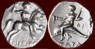 AR Stater CALABRIA, TARAS (TARENTUM) - or didrachm, 272-235 BC -