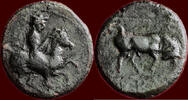 AE THESSALIA, KRANNON - AE 14, 400-344 BC -