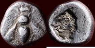 AR ¼ Stater IONIA, EPHESOS - or drachm, circa 550-500 BC -