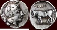 AR Didrachm CAMPANIA, THE HYRIANI - circa 405-385 BC -