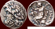 PELOPONESSOS - ARKADIA - ARKADIAN LEAGUE - AR Triobol, Megalopolis, circa 80-50 BC -