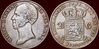 Koninkrijk der Nederlanden 2 ½ Gulden NEDERLAND (NETHERLANDS, KINGDOM) - WILLEM II, - 1845 - PAREL -