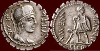 AR Denarius ROMAN REPUBLIC - MANIUS AQUILLIUS, MANIUS FILIUS, MANIUS NEPOS - serratus, Rome -