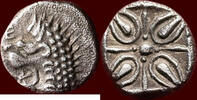 AR Obol SATRAPS OF CARIA - HEKATOMNOS, 395-377 BC - Mylasa -