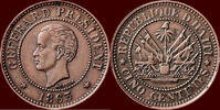 5 centimes HAITI - REPUBLIC - 1863, Heaton -