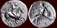 CALABRIA, TARAS (TARENTUM) - PH(ILIS?), magistrate - Nomos or tridrachme, circa 332-302 BC -