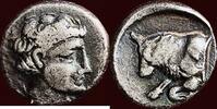 AR Diobol SATRAPS OF CARIA - HEKATOMNOS, ca.392-377 BC - Mylasa -