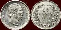 Koninkrijk der Nederlanden 25 Cents 1887 NEDERLAND (NETHERLANDS, KINGDOM... 4250,00 EUR  + 25,00 EUR frais d'envoi