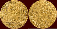 gouden leeuw ZUIDELIJKE NEDERLANDEN (SOUTHERN NETHERLANDS) - GRAAFSCHAP VLAANDEREN - LODEWIJK II VAN MALE, 1346-1384 - Gehelmde z.j. , Gent -
