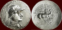 AR Tetradrachme KINGDOM OF BAKTRIA (BACTRIA) - EUKRATIDES THE GREAT, 171-145 BC - Balkh -
