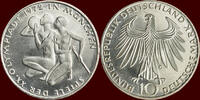 10 Mark GERMANY - BRD - 1972 G, Karlsruhe “OLYMPIADE MÜNCHEN 1972” -