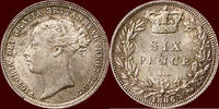  6 Pence 1886 ENGLAND - UNITED KINGDOM - VICTORIA, 1837-1901 -  1886, Lo... 155,00 EUR  + 11,00 EUR frais d'envoi