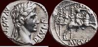 M&uuml;nzen AR Denarius 27 v. Chr AUGUSTUS, 27 BC-14 AD - Lugdunum  1950,00 EUR  + 25,00 EUR frais d'envoi