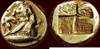  EL 1/6 Stater 450-400 v. Chr. MYSIA, KYZIKOS -  or hekte, circa 450-400... 2350,00 EUR  + 25,00 EUR frais d'envoi