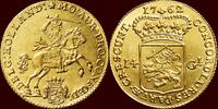 M&uuml;nzen 14 gulden 1762 NOORDELIJKE NEDERLANDEN (NETHERLANDS) - REPUBLIEK,... 5950,00 EUR  + 25,00 EUR frais d'envoi