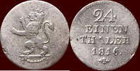 M&uuml;nzen 1/24 Taler 1816 GERMANY - HESSEN-KASSEL, KURF&Uuml;RSTENTUM - WILHELM ... 22,00 EUR  + 9,50 EUR frais d'envoi
