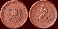 M&uuml;nzen 10 Mark 1921 GERMANY - OST-SACHSEN - REICHSHEIMST&Auml;TTENBURG -  Mei... 20,00 EUR  + 9,50 EUR frais d'envoi