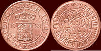 ½ Cent NEDERLAND (NETHERLANDS, KINGDOM) - NEDERLANDS OOST-INDIË (DUTCH EAST INDIES) - WILHELMINA, 1890-1948 - 1933, Utrecht -