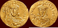 AV Solidus BYZANTINE EMPIRE - NICEPHOROS I & STAURAKIOS, 802-811 - Constantinopolis -