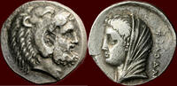 AR Tetradrachm CARIAN ISLANDS, KOS - PHILODAMOS, magistrate - circa 366-340 BC -