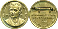 Luftfahrt / Schweiz Messingmedaille 80. Geburtstagsfeier von Spelterini -