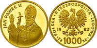 Polen Papst Johannes Paul II. 1000 Złotych 1982 PP