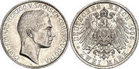 Sachsen-Coburg und Gotha 2 Mark 1905 Carl Eduard (1900-1918) vz 1250,00 EUR  + 30,00 EUR frais d'envoi