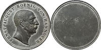 Hannover Zinnmedaille o. J. Ernst August (1837-1851) Verdienstmedaille (... 125,00 EUR  + 15,00 EUR frais d'envoi
