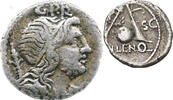 Römische Republik Cn. Cornelius Lentulus Marcellinus Denar 76/75 v.Chr ss