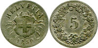 Schweiz 5 Rappen 1850 BB Eidgenossenschaft ss 22,00 EUR  + 7,50 EUR frais d'envoi