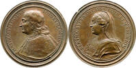 LOTHRINGEN / LORRAINE Bronzemedaille Matthieu (Matthäus) I. (1139-1176) und Bertha von Schwaben -