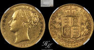 Australia sovereign Gold sovereign Shield 1880 Melbourne NGC AU55 Australia -
