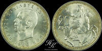 Greece 20 DRACHMAI 1960 Silver 20 Drachmai 'King Paul' 1960 Greece unz 35,00 EUR  + 10,00 EUR frais d'envoi