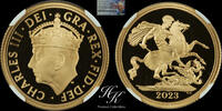 Great Britain sovereign Gold proof sovereign Charles III 2023 NGC PF70 ULTRA CAMEO Great Britain -