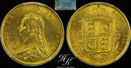 Great Britain 1/2 sovereign 1887 Gold half sovereign (1/2) 1887 'VICTORI... 900,00 EUR  + 40,00 EUR frais d'envoi
