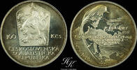Czechoslovakia 100 korun 1985 Silver 100 Korun (KCS) 'Helsinki Conferenc... 120,00 EUR  + 40,00 EUR frais d'envoi
